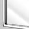 Head West® Glossy Chrome Float Rectangular Wall Mirror